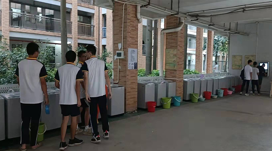 好評續(xù)單！江門一中學校持續(xù)追加共享洗衣機！
