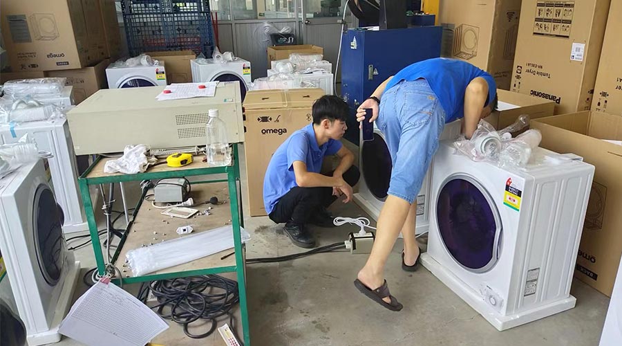 驗貨省心省力！澳洲omega客戶稱贊衣物烘干機(jī)代工質(zhì)量高