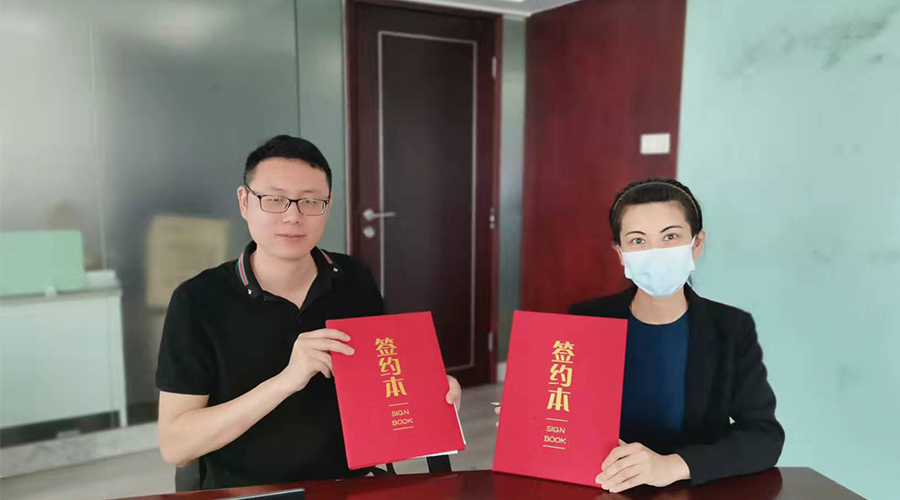 祝賀！金環(huán)電器與寧波某品牌電商客戶再次合作，簽約成功！